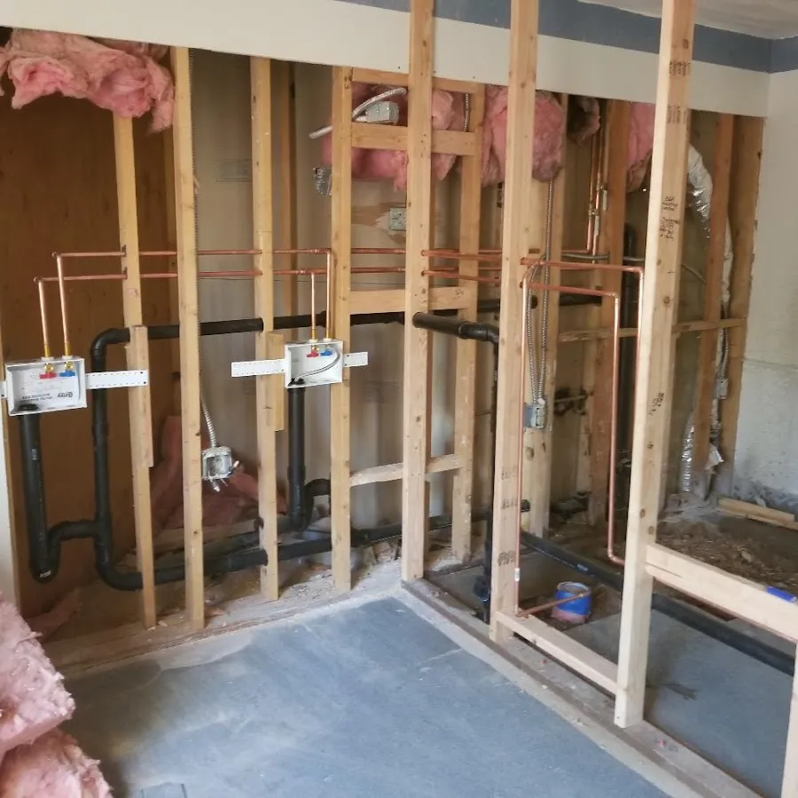 Copper pipe rough-in and plumbing installation in Vero Beach South